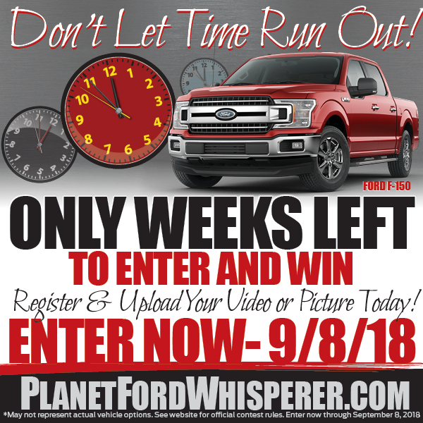 Last chance to enter PlanetFordWhisperer.com contest