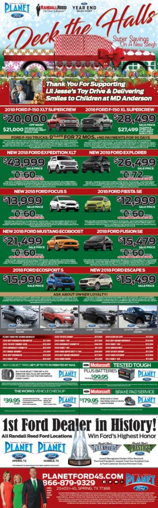 Christmas Savings at Planet Ford