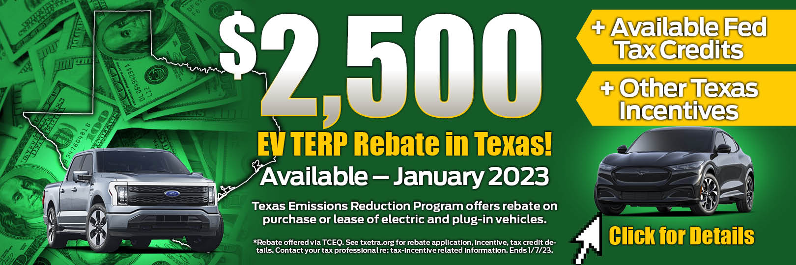 TCEQ Accepting Applications for 2,500 EV & PlugIn Hybrid Rebate